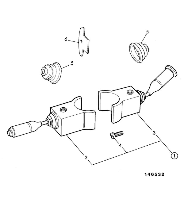 701/70000 Joystick Combination Switch Column Switch For 4C444 4CX444 SUPER 3CX444 SUPER 4CN444 SUPER 4CXSM444 4CX444 4C 3CX (24 Volt) 3CXE 3CX 214-4 215S 217-4 217S TOOLCARRIE 215-4 217-2 214SM-4 217S