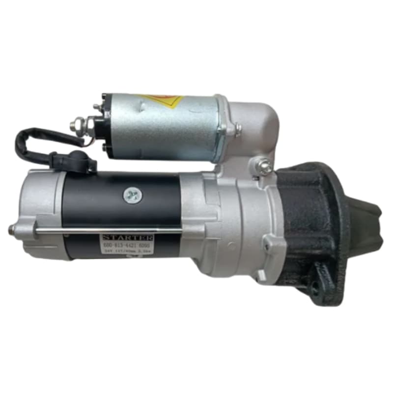 Aftermarket 24V 11T Starter Motor 600-813-4421 for Komatsu Engine 6D95 S4D95L-1 Excavator PC120-6 PC100-6 PC200-5 PC210-6 PC220-6