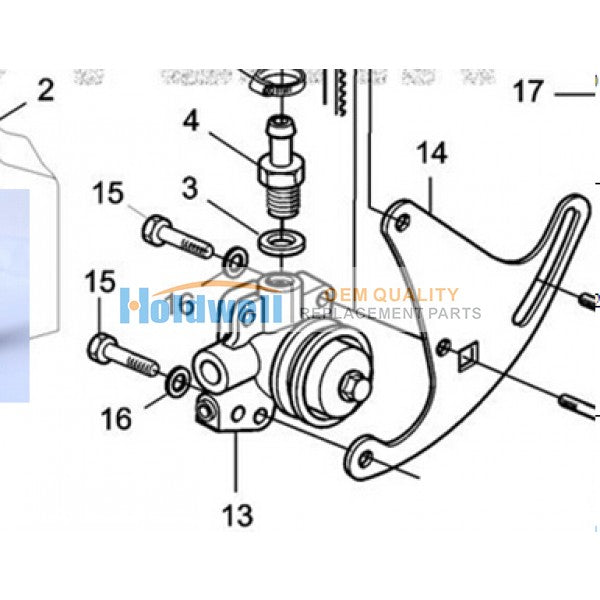 Fuel Pump for Volvo TAD520VE TD720VE Engine  20537030  21125490 21260521 21511350