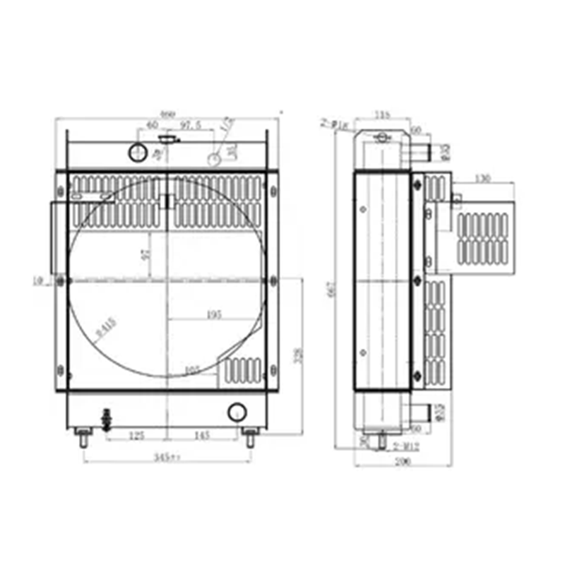 Aftermarket Radiator MM436999 For Mitsubishi Engine S3L2