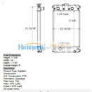 HOLDWELL radiator TPN441 for PERKINS